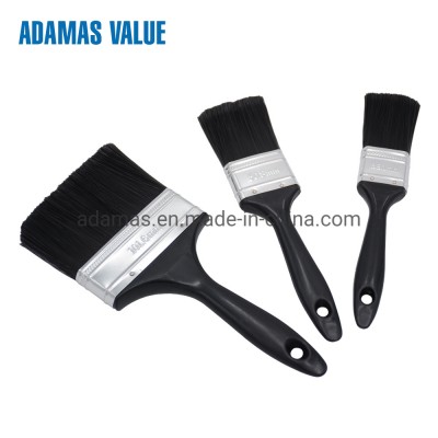 Black Plastic Handle Filament of Paint Brush Set of 3PCS Set 34131