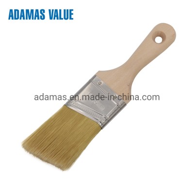 Angled Paint Brush and Synthetic Paint Brush with Short Wooden Handle 32113