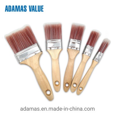 Bristle Wooden Handle Synthetic Filament Paint Brush and Wooden Handle Paint Brush 34331